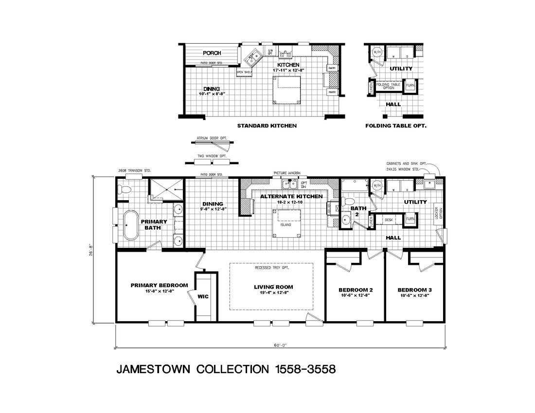 The 3558 JAMESTOWN Floor Plan