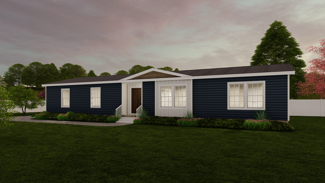 The 3533 JAMESTOWN Exterior. This Modular Home features 3 bedrooms and 2 baths.